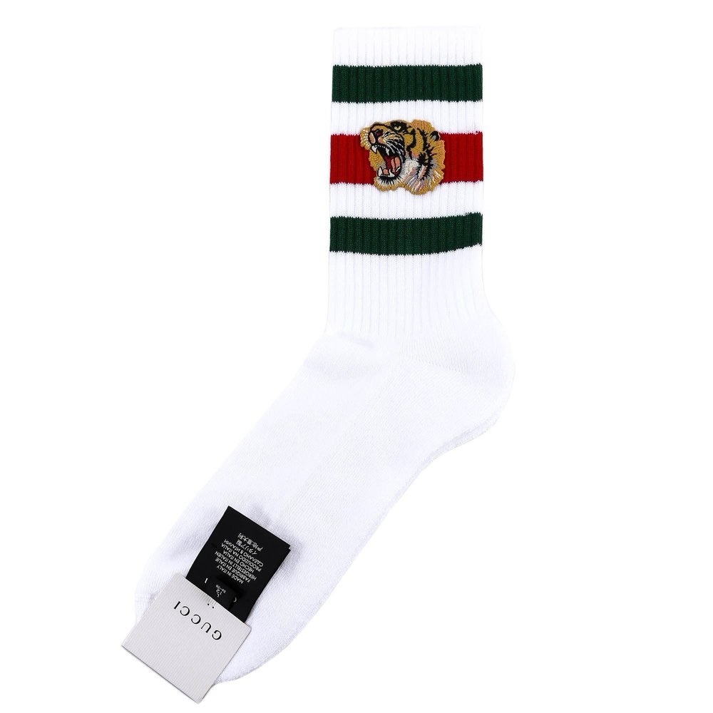 Gucci Tiger Appliqué Little Williams Socks NWT*